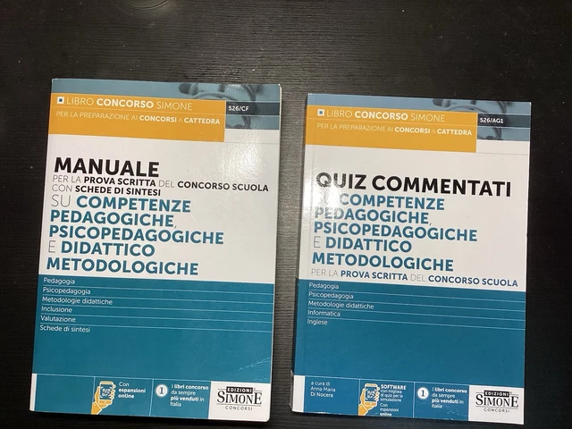 Date Prova Scritta Concorso Scuola 2025 MANUALE PROVA SCRITTA Del Concorso Scuola 2025 + Quiz Commentati EUR 40