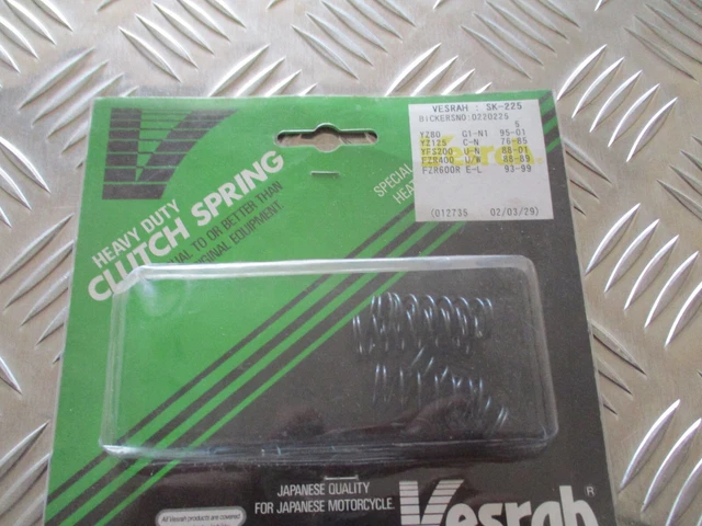 Vesrah Heavy Duty Clutch Spring Ser Sk-225 Yz80 Yz125 Fzr400 Fzr600