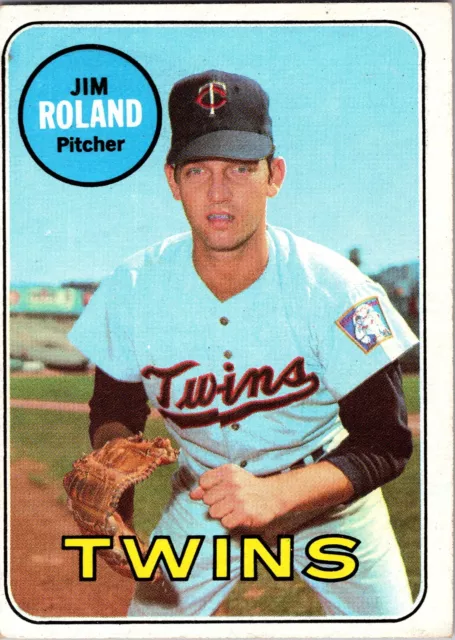 1969 Topps Jim Roland #336 Minnesota Twins Vintage MLB Baseball Card EX-EXMT