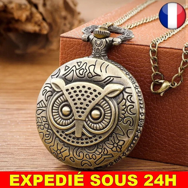 Montre De Poche Vintage Avec Chaîne | Pendentif Décoratif Et Accessoire De Mode Rétro