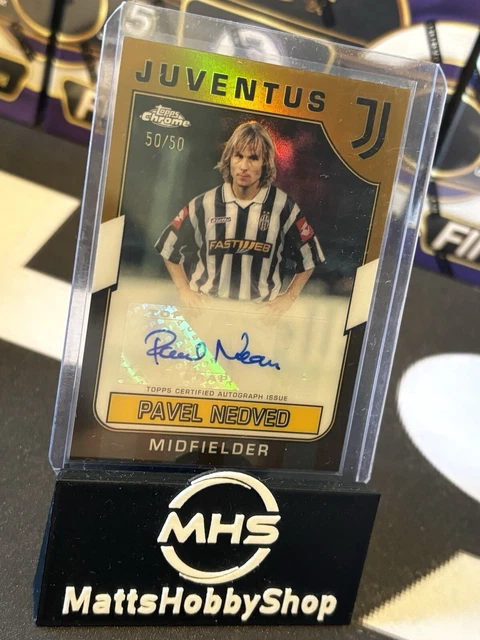03/05 NEDVED TOPPS chrome 味わい深 auto サイン ネドベド