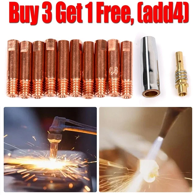 Accessori contatto di alta qualità 0,6/0,8/1 mm MB15 MIG bruciatore per saldatura punte