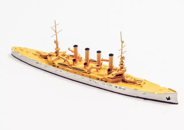 Navis 330 crucero blindado EE. UU. blanco/dorado modelo escala 1/1250 barco
