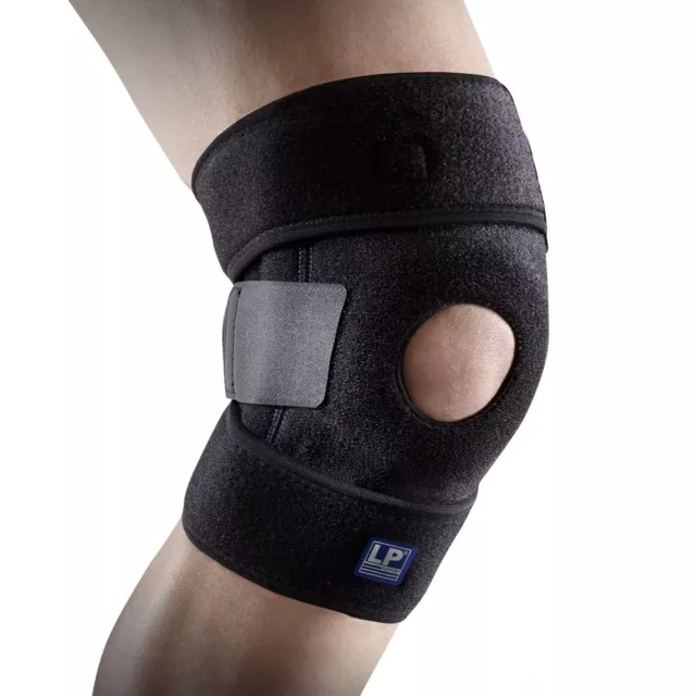 LP Support 733-KM atmungsaktive Kniebandage, Wickel-Knie-Bandage, Knie-Stütze