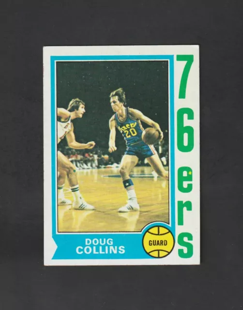 1974 Topps Doug Collins RC #129 ~~ 76ers