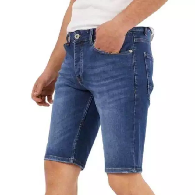 Short en Jeans Short Jeans pour Hommes Bermudas Neuf Été Shorts 2