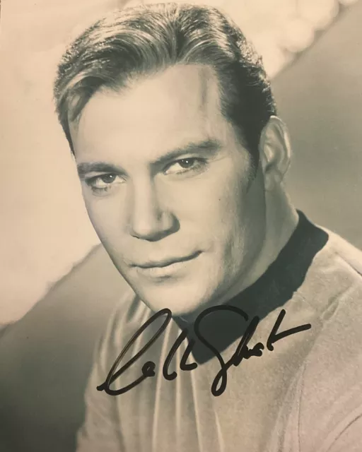 William Shatner Signed Star Trek Autographed 8X10 Black & White Photo Coa!