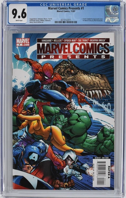 Marvel Comics Presents 1 Cgc 9.6 J Scott Campbell Spiderman Avengers 2007
