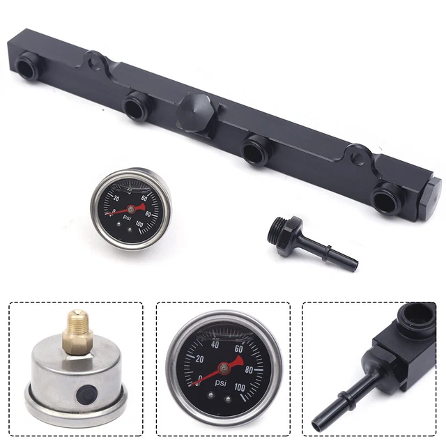 K SERIES BLACK Aluminum Fuel Rail For Honda Civic Acura RSX K20 K24