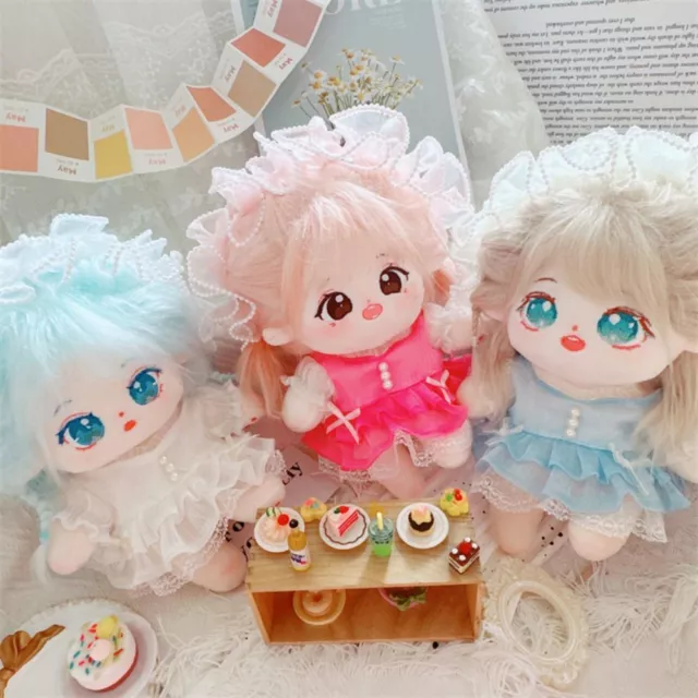 With Headband Accessories Princess Dress  20cm Cotton Doll/EXO Idol Dolls