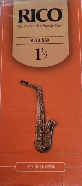 Anches de saxophone alto rico boite de 25  force 1,5