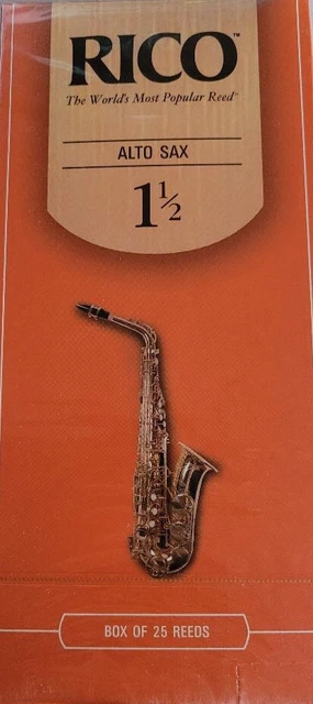 Anches de saxophone alto rico boite de 25  force 1,5