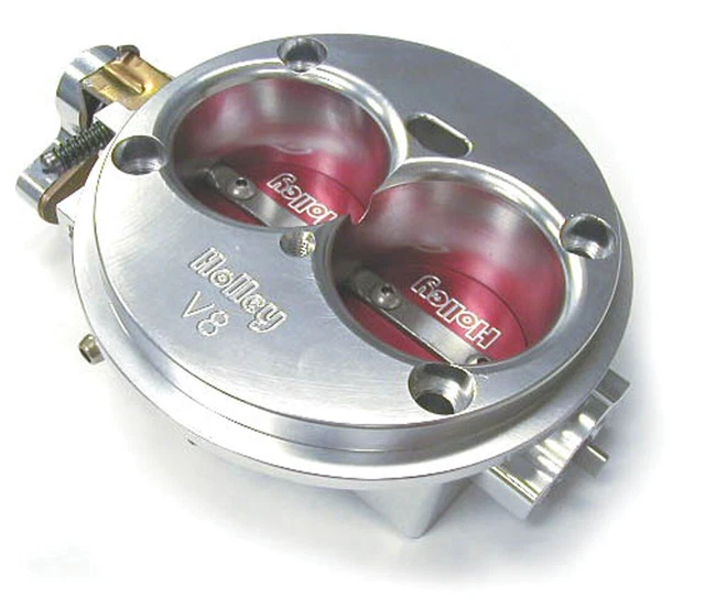 Holley EFI 112-557 Hi Flow EFI Throttle Body 2 x 52mm Clear Coat