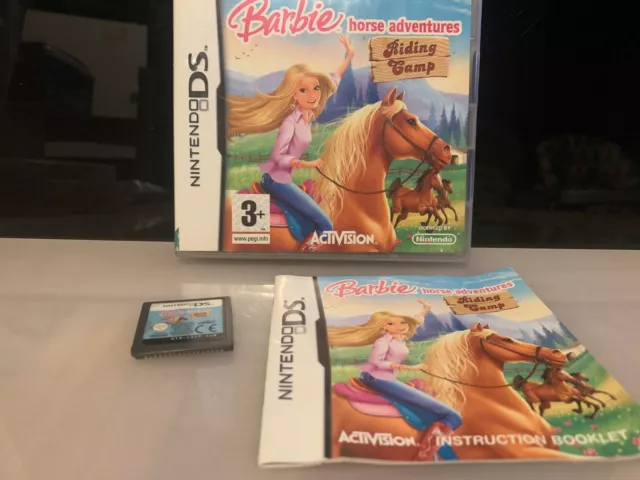 BARBIE HORSE ADVENTURE Riding Camp Nintendo DS Game With