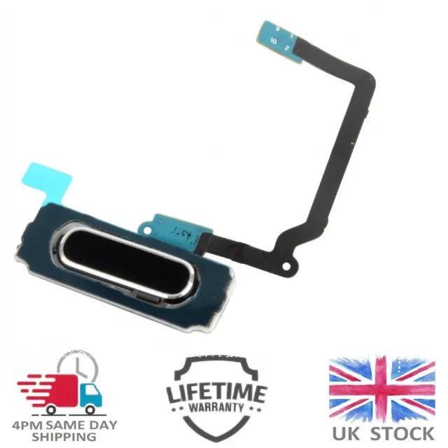 For Samsung Galaxy S5 Home Button With Flex Cable Black & Silver Replacement
