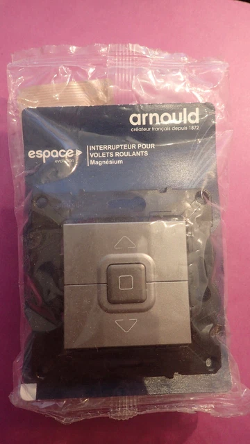 Interrupteur Va-et-vient Lumineux Arnould Magnésium - Modèle Espace Evolution, Ancien Stock