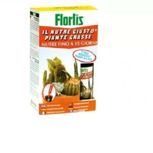 Flortis Nourrit Droite Pour Plantes Grasse Fumier Liquide 6 Flacons Unidoses