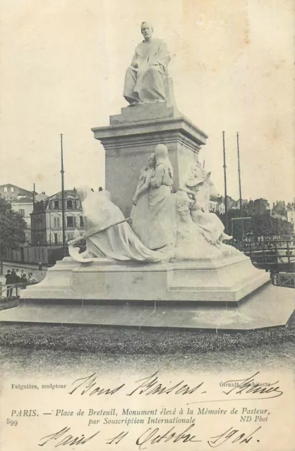 75 Paris Place De Breteuil Monument Pasteur - 29701