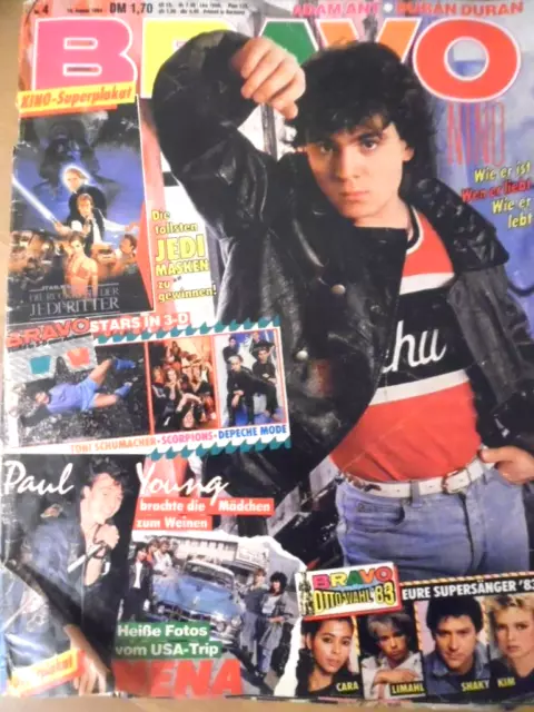 BRAVO 4 - 1984 D Nino Nena PIL Toni Bond Depeche Mode Duran Adam James Dean Adam