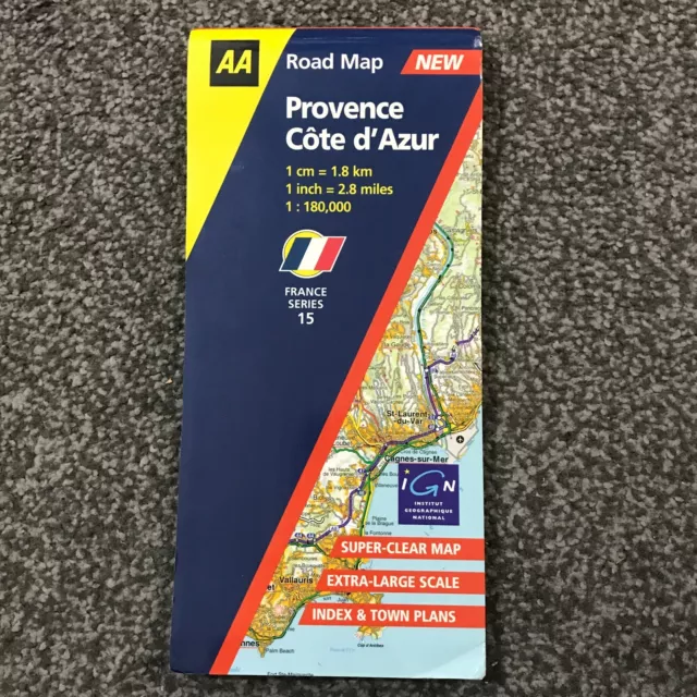 Provence, Cote d'Azur: 15 (AA Road Map France by AA) Road Maps Sheet map, folded