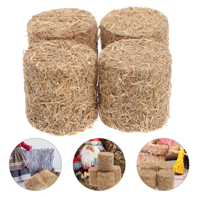 ARTIBETTER 12 Pièces Bottes De Foin Artificiel | Décoration Ferme Et Fête | Mini Balles En Bois