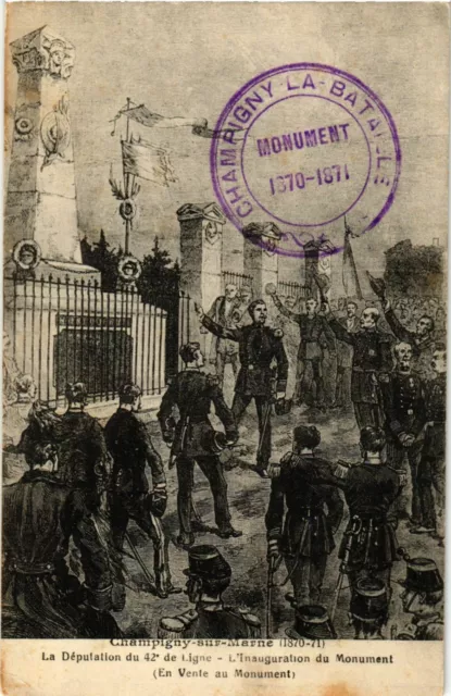 CPA AK CHAMPIGNY-sur-MARNE Deputation of the 42nd Line POLITICS (981406)