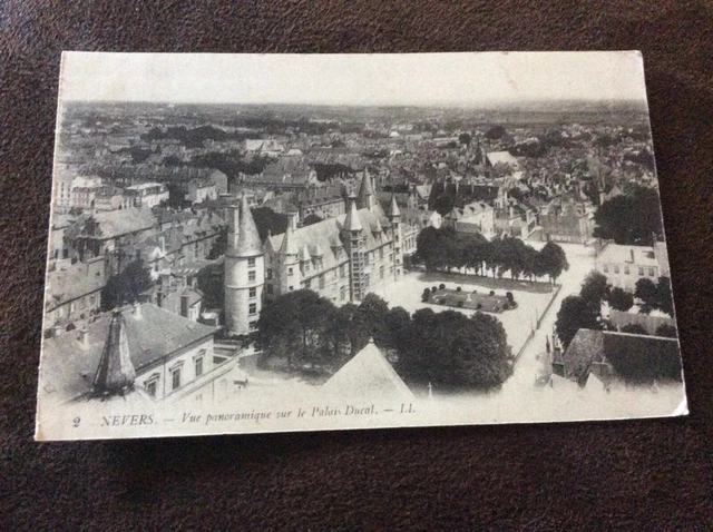 Cpa 58 Nevers Panoramic View Of The Ducal Palace