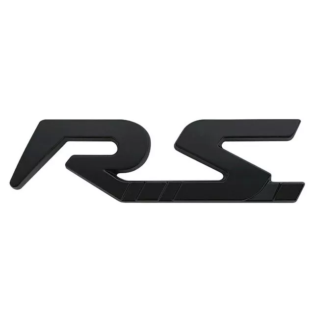 Renault Sport RS Black Rear Tailgate Badge Emblem For Clio Megane Twingo Sport