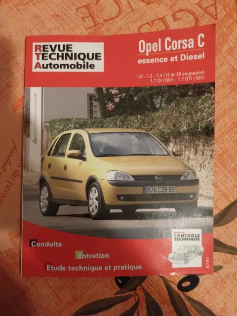 revue technique Opel Corsa C 1.7 Di DTi 16v 1.0 1.2 1.4 12s 16v Rta Ess Diesel
