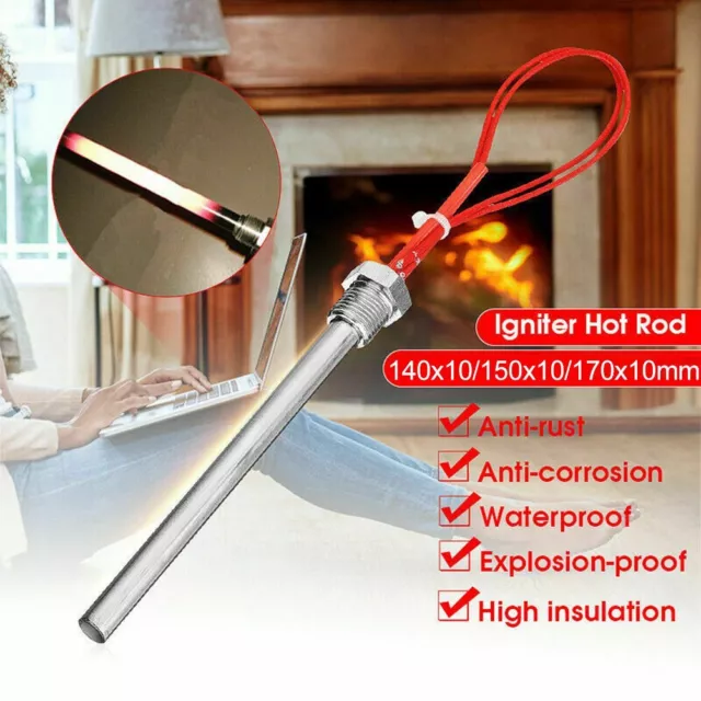 1 Pcs 220V Lgniter Hot Rod Wood Pellet Heating Tube Fireplace Grill Stove Tool