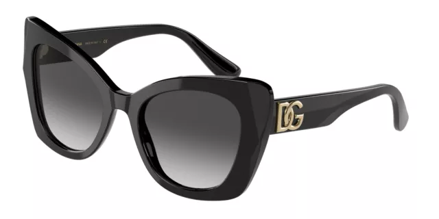 NEW Dolce & Gabbana 4405F Sunglasses 501/8G Black 100% AUTHENTIC