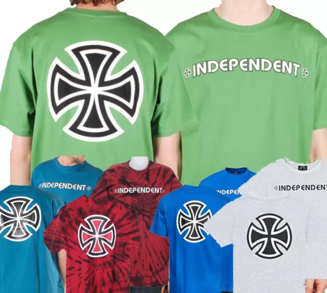 INDEPENDENT TRUCK CO' - Skateboard Tee Shirt - Bar Cross T-Shirt