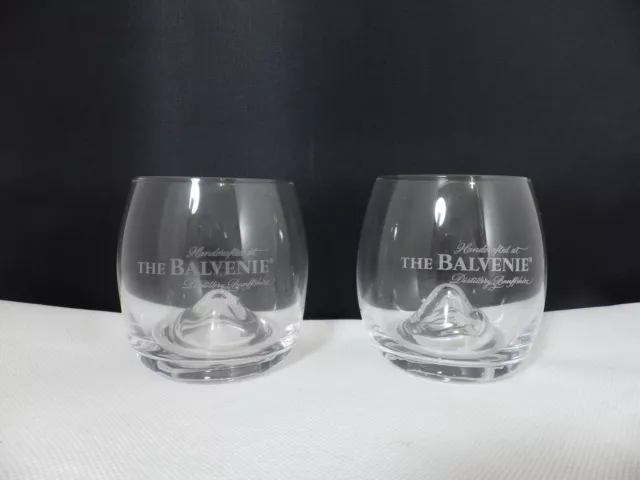 The BALVENIE Whisky Pair Glasses from New Year Gift box different Design NEW