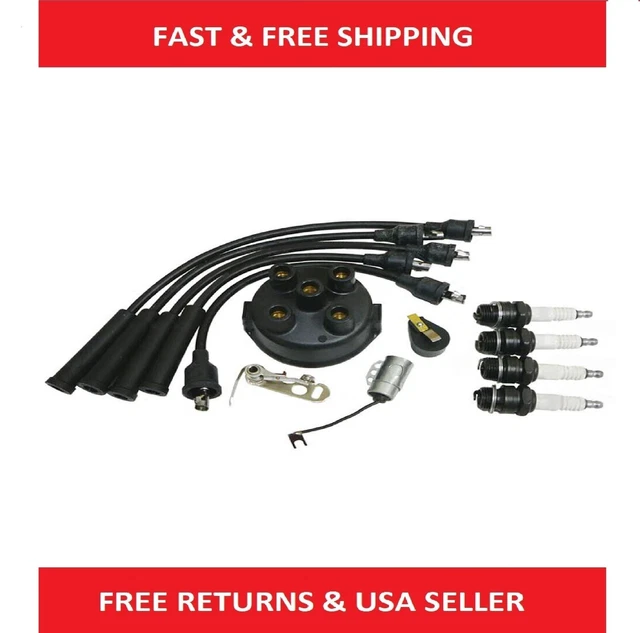 Fits Massey Ferguson Tune Up Kit Wires Plug Points Cap Rotor TO20 TO30 TO35 50 1