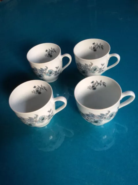 4 TASSES À CAFÉ/ESPRESSO, BERNARDAUD PORCELAINE LIMOGES, Modèle "Jocelyn",NEUVES