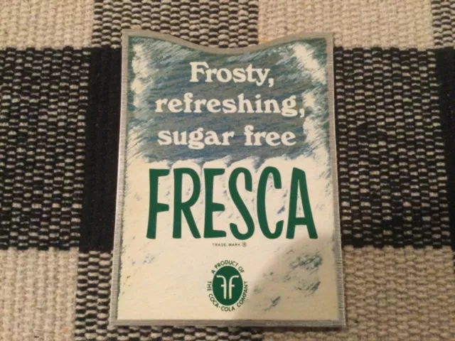 Coca-Cola Decal Fresca 1960 Original Mint Rare and Dated Free Shipping