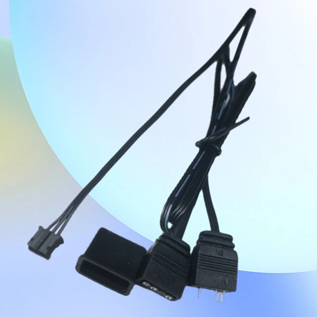 5V 3-Pin 60cm 1 to 3 Way ARGB Case PC Fan Splitter Cable Hub Power Adapter
