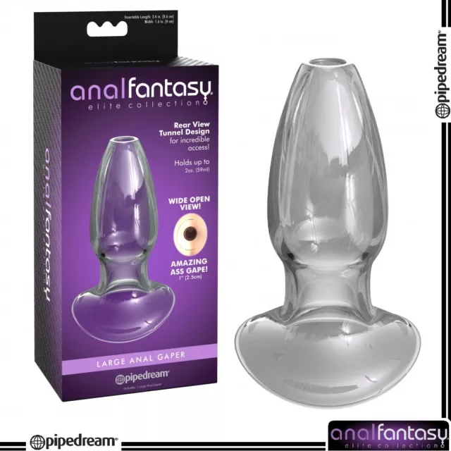 Sexy x Toys Ass Plug Tunnel Large Anal Gaper Glass Fantasy Elite Open Wide Butt