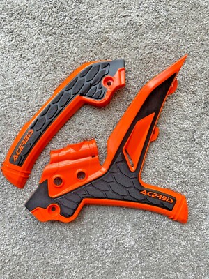 NUOVO telaio ACERBIS Xgrip guardie protector KTM SX 125 150 2011-2015 ARANCIO NERO 