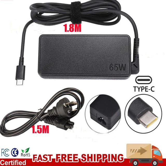 65W USB-C Type-C Adapter Laptop Charger For Lenovo ThinkPad Acer Dell HP ASUS