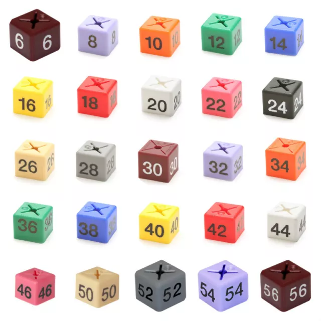 50 New Size Cubes For Garment Clothes Marker Pack For Hanger Size Display