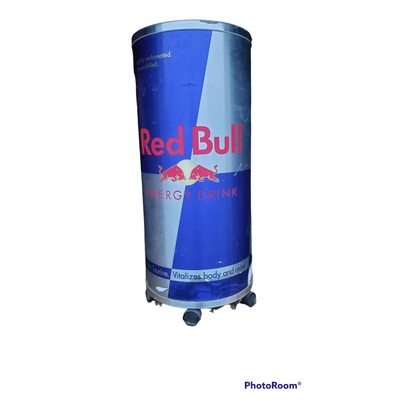 Red Bull Energy Drink Can Shaped Cooler Rolling Store Display 199 00 Picclick