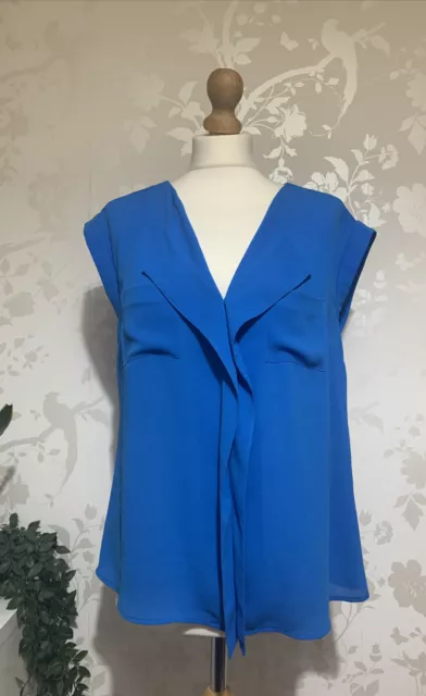 Oasis Ladies Top Blue Size 12 💙n