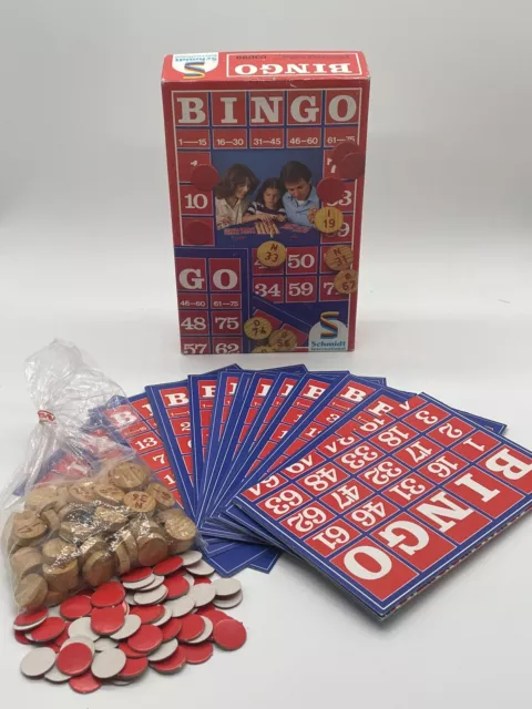 Bingo Schmidt Spiele Vollständig Familienspiel Gesellschaftsspiel Vintage Rar