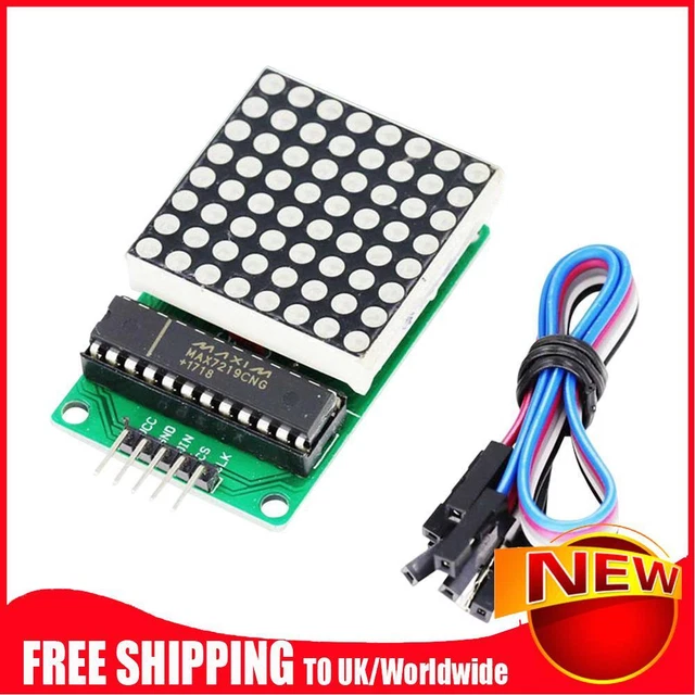 MAX7219 8X8 PUNTI Modulo Matrix MCU LED Modulo Controllo Display LED 5V ...