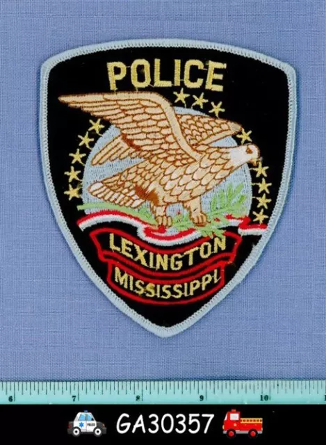LEXINGTON MISSISSIPPI Police Shoulder Patch EAGLE ON OLIVE BRANCH