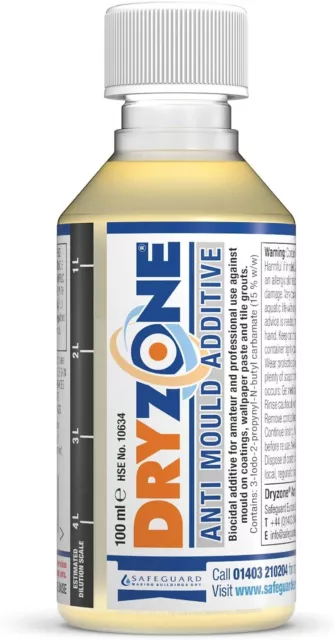 Dryzone Anti-Mould Additive 100ml Concentrate to Make 5L of Emulsion,