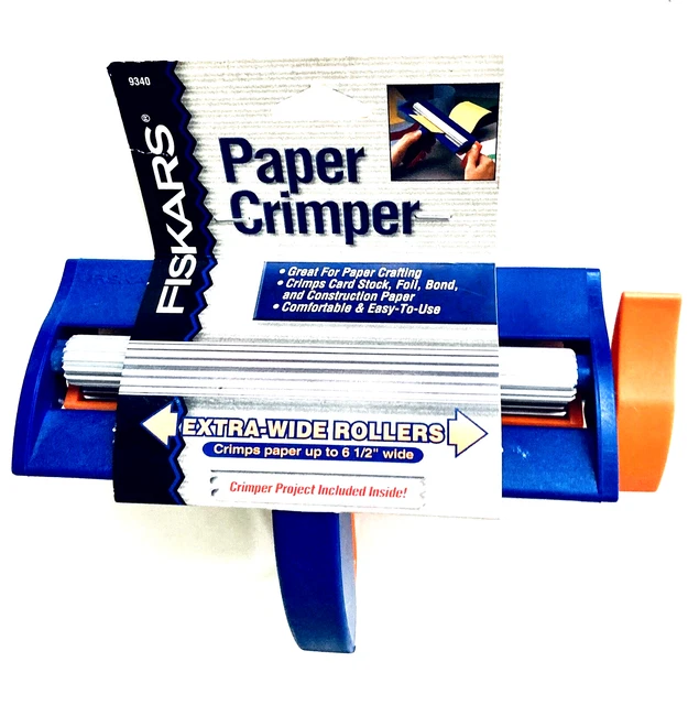 Fiskars Paper Crimper Craft Tool Party Favor Scrapbooking Present Wrap Origami