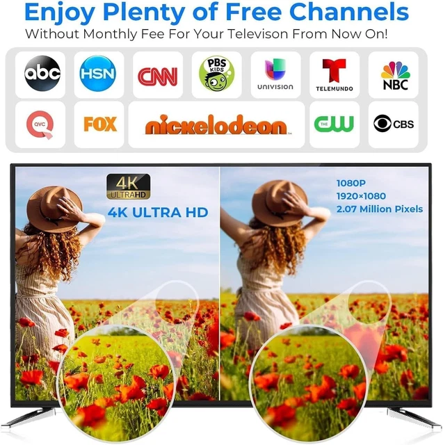 3000+ MILES RANGE TV Antenna2025 Upgraded Digital Antenna for Smart TV