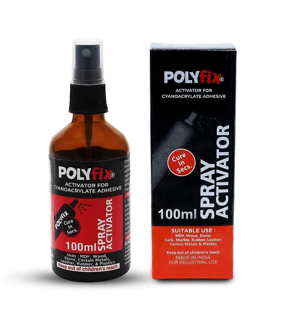 POLYFIX Spray Activator for Super Glue (Transparent) 100ml Free Shipping